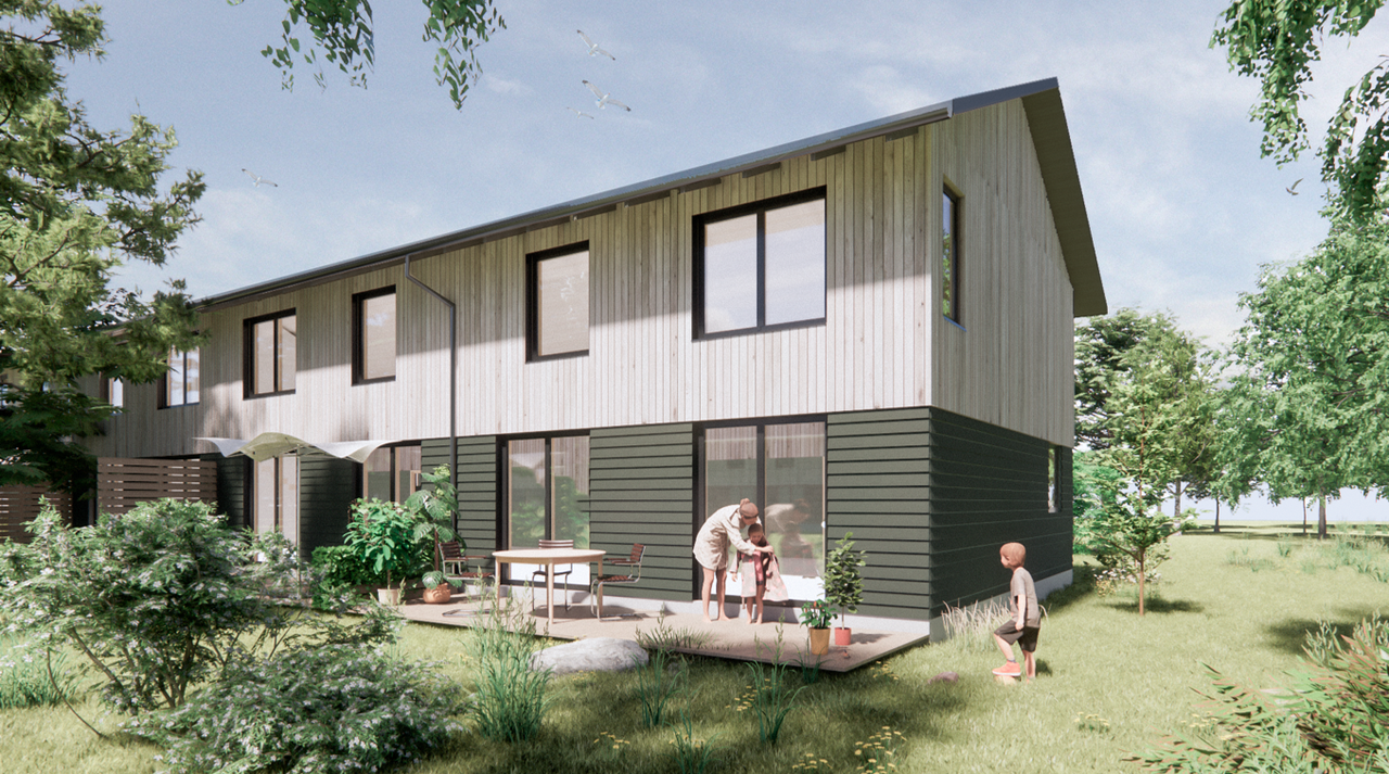 Boligbyggeri fra 4 til 1 planet